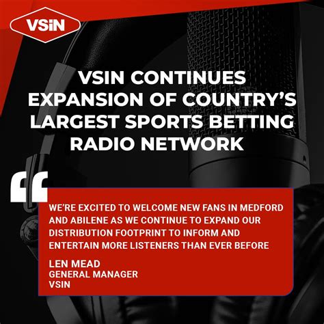 VSIN The Sports Betting Network .
